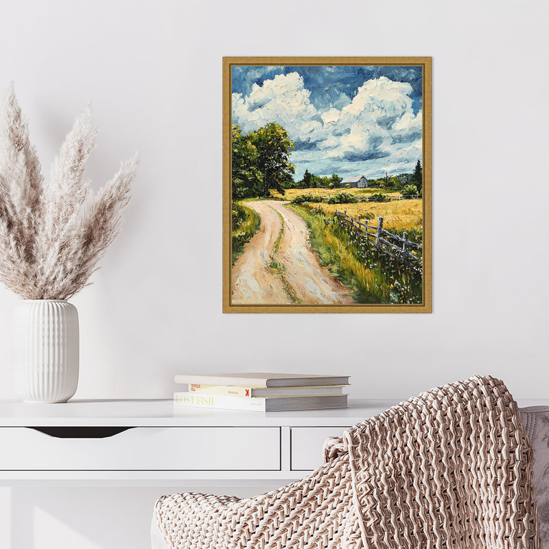 Impression sur toile encadrée Impasto, H 20 po x l 16 po