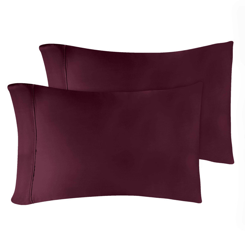 Taie d'oreiller en mélange de coton égyptien 400 fils Luxor Treasures, Standard, Prune