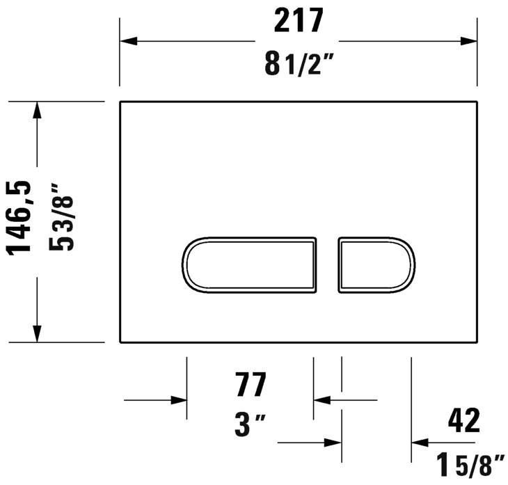DURASYSTEM PLAST ACTUATOR, Black Matte