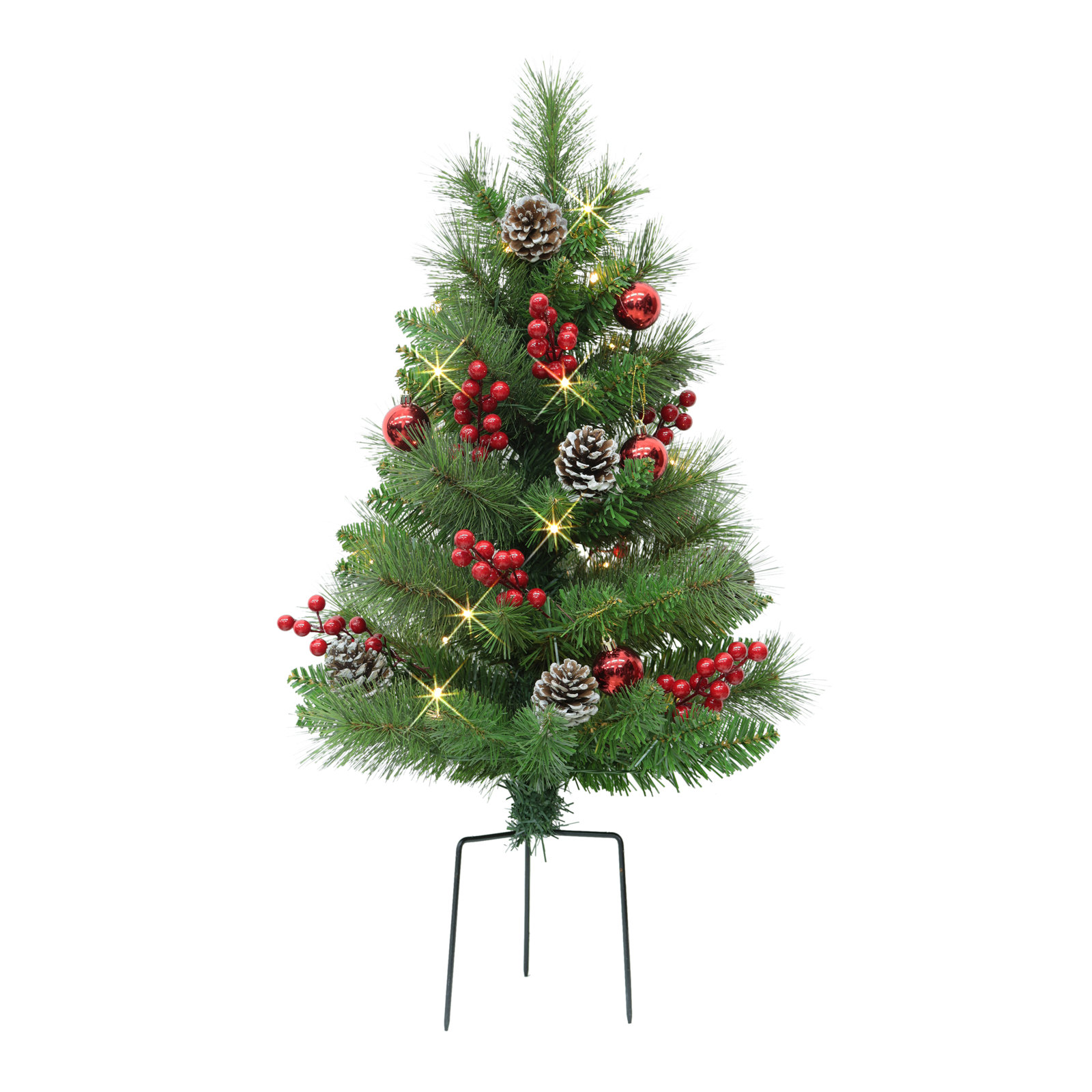 Lighted Pine Christmas Tree