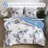 Lunaria 100% Long-Staple Cotton Duvet Cover – 3 Piece Palm Leaf Bedding, Soft & Breathable-1530060954