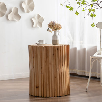 Round Coffee Table With Manufactured Wood Table Top