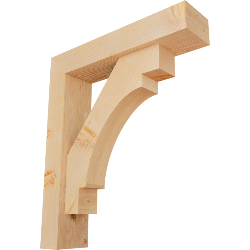 Support Merced Block avec support décalé, 28 x 24, Sapin Douglas de l 5 1/2 po (lisse)