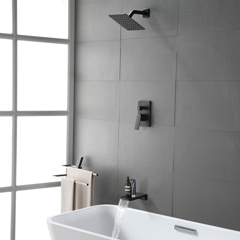 Robinet de baignoire et de douche à pression équilibrée à poignée unique, garniture seulement