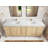 Elizabeth White Oak 84 In. W X 22 In. D Double Sink Bathroom Vanity With 2 In. Quartz-109552908