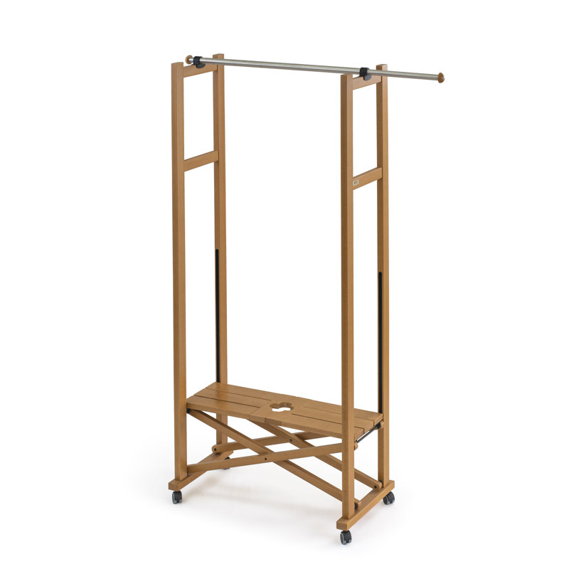 Rosemont Solid Wood Freestanding Coat Rack, Cherry