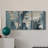 " Navy World Map " 3 - Pieces-145596059