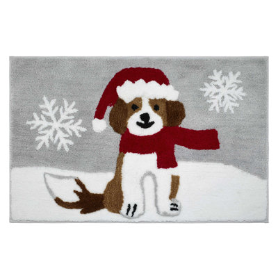  Santa Dog Rug