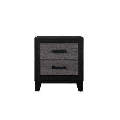 Table de chevet grise et noire pour chambre à coucher | Idée de cadeau
