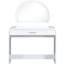 Coiffeuse de 39 po avec miroir et écran tactile, coiffeuse et tiroir pour chambre à coucher, blanc-561283645