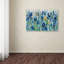 « iris fleur lit », reproduction sur toile tendue-32714424