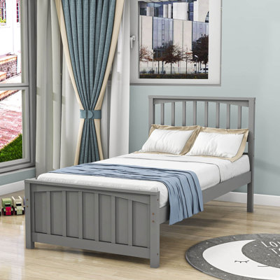 Twin Size Wood Platform Bed by Red Barrel Studio