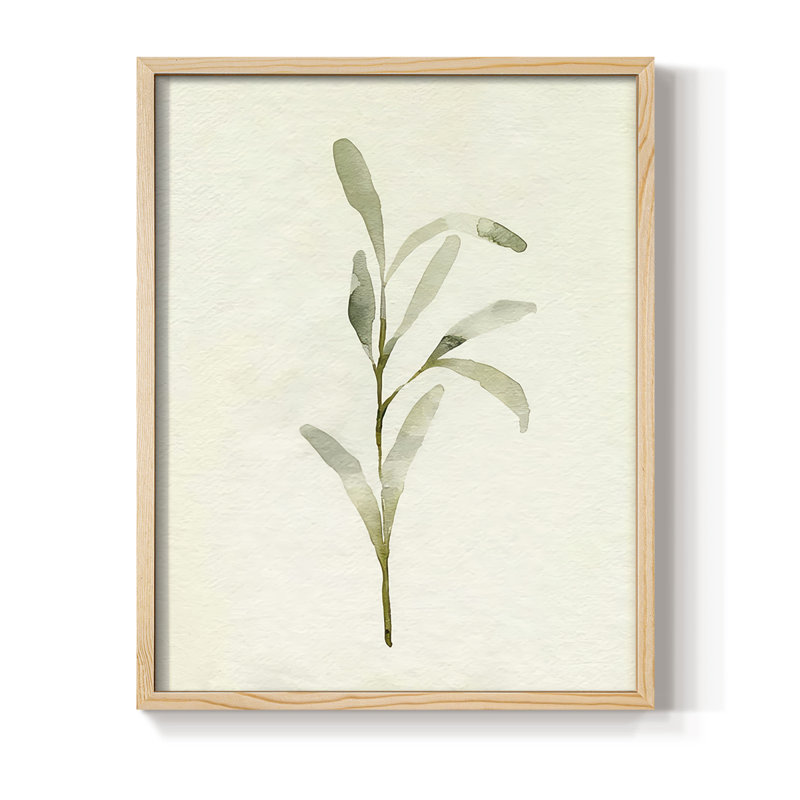 Olive Olive I, reproduction encadrée - bois massif, Naturel, H 21 po x l 17 po