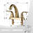 4 in. Centerset Double Handle Bathroom Faucet with Drain Kit and Supply Lines-97804581