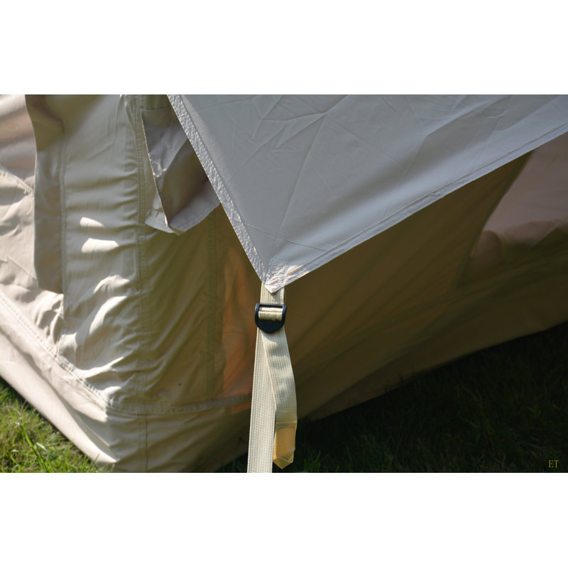 Tente de camping gonflable 4 saisons avec structure gonflable haute performance et structure gonflable 4 à 6 personnes, Beige