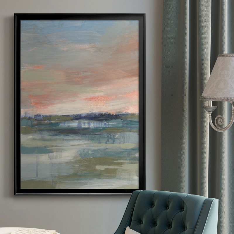 «Vast Marsh I», reproduction d'art sur toile, H 30,5 po x l 22,5 po x P 1 po, Noir