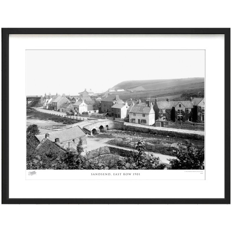 Sandsend, East Row 1901 by Francis Frith - Single Picture Frame Print, 45cm H x 60cm W x 2.3cm D