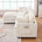 101.9-Inch L-Shaped Sectional Sofa With Modular Design And Cashmere Fabric-122070581