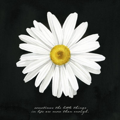 Delicate Daisy I 1 Piece Wrapped Canvas Wall Art
