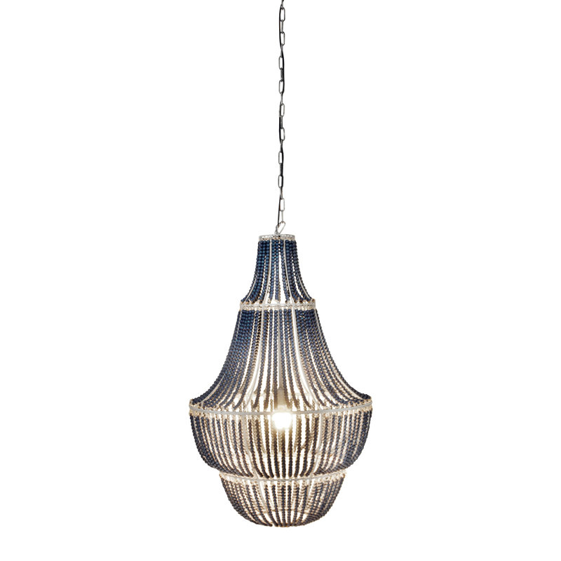 Luminaire suspendu géométrique 1 lumière Aidescombe, Bleu