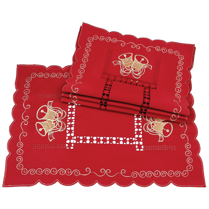 Bells Embroidered Cutwork Placemat