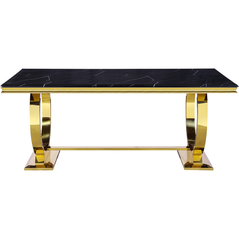 Metal Base Dining Table