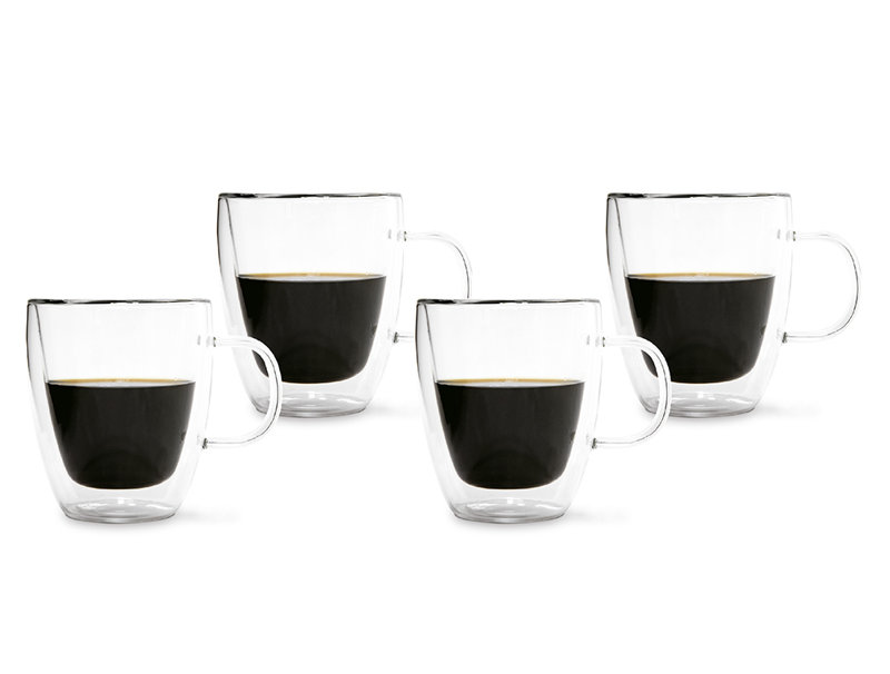 Double Wall Coffee Mugs (4-pack)