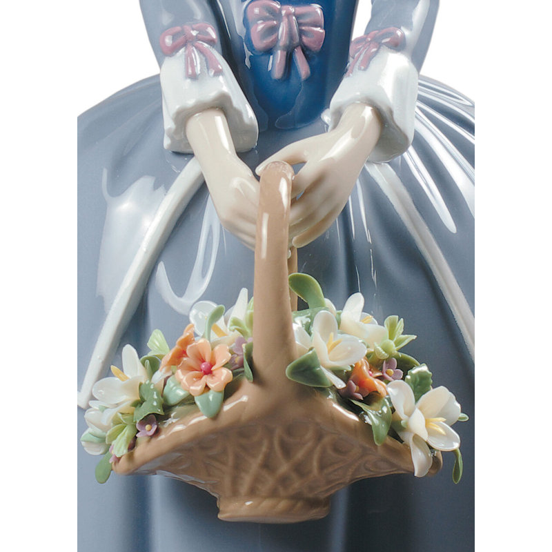 Garden Blossoms Woman Figurine