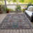 Machine Washable Indoor/Outdoor Xhevrie Gray Rug-111820221
