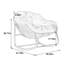 Fauteuil à bascule d'extérieur pour véranda, salon, terrasse, jardin