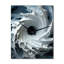 Horloge murale en spirale abstraite blanche-91806371