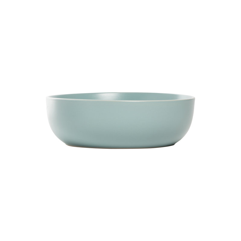 Wazee Matte 16 Piece Dinnerware Set, Service for 4, Mineral Blue