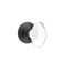 Privacy Hampton Crystal Knob with Modern Rose