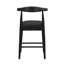 TABOURET DE COMPTOIR EN TISSU NOIR (ENSEMBLE DE 2)-655631857-656118575