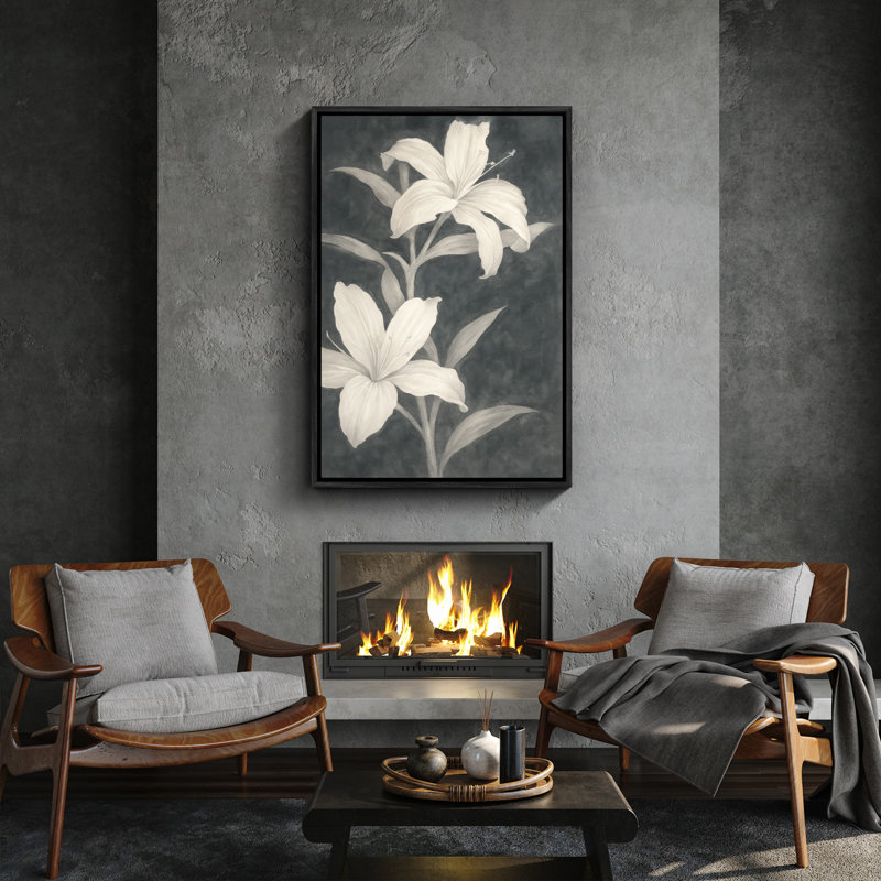 Art mural encadré, rétro, antique, classique pour chambre à coucher , H 24 po x l 16 po, Noir, noir, noir, noir
