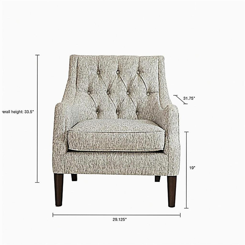 Fauteuil d'appoint capitonné
