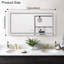 20"x28" Led Mirror Bathroom Vanity Mirror With Back Light,wall Mount Multifunctional Vanity Mirror,brushed Gold Aluminium Frame-67853487-87656997