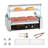 VEVOR Hot Dog Roller with Glass Lid