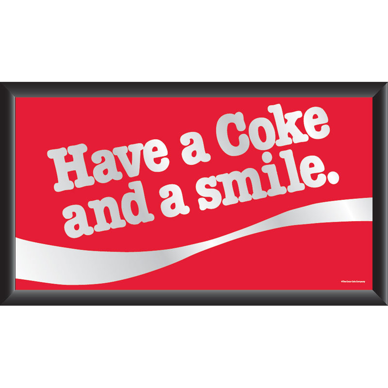 Le cola coca a un coke et une sourire rétro encadrée