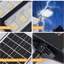 Paquet de 6 lumières solaires d'extérieur imperméables, lumières de sécurité à DEL super brillantes de 20000LM avec capteur de mouvement et télécommande, lumières crues solaires pour le jardin
