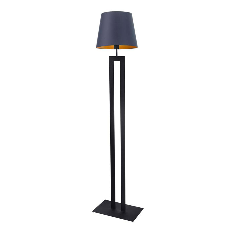 Saleh 172 H cm Traditional Floor Lamp, Navy, Black