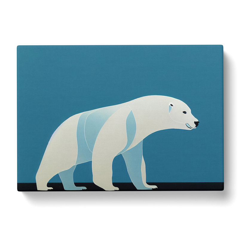 Special Abstract Polar Bear - Wrapped Canvas, 35cm H x 50cm W x 3cm D