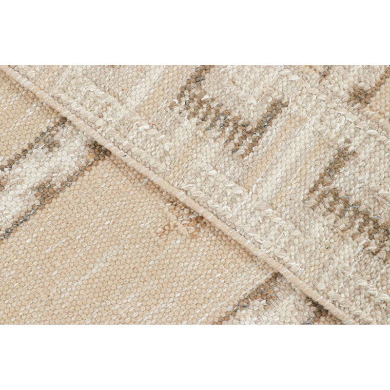 Scandinavian Wool Geometric Area Rug, Runner 2'6" x 8'