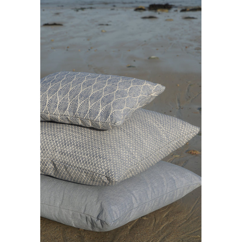Square Indoor/Outdoor Pillow Cover & Insert, Indigo, 20" x 20"