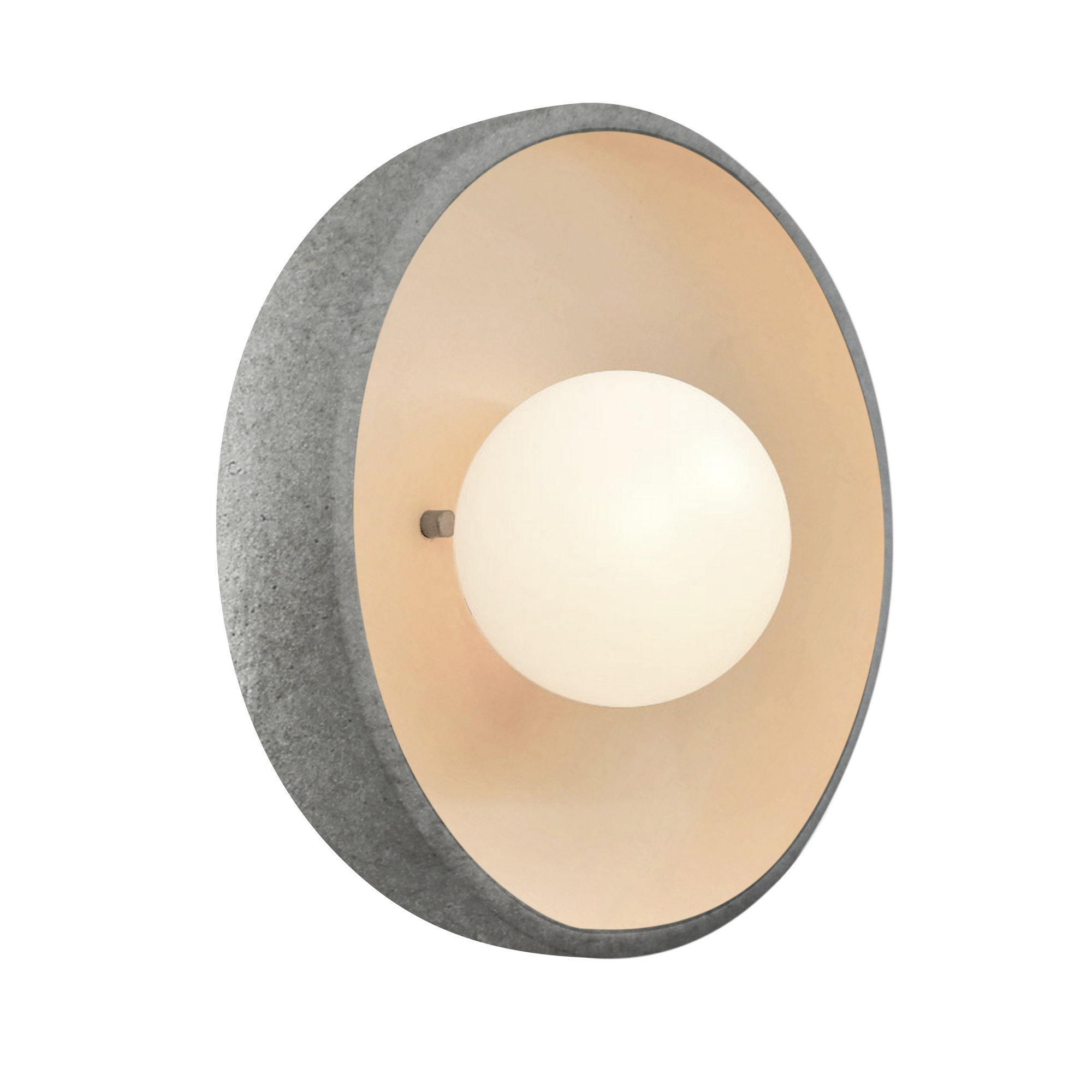 Ambiance - Flush Coupe ADA Wall Sconce - Antique Gold, Antique Silver