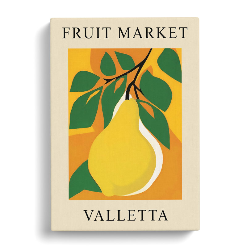 Pear Valetta Fruit Market - Wrapped Canvas, 76cm H x 50cm W x 3cm D