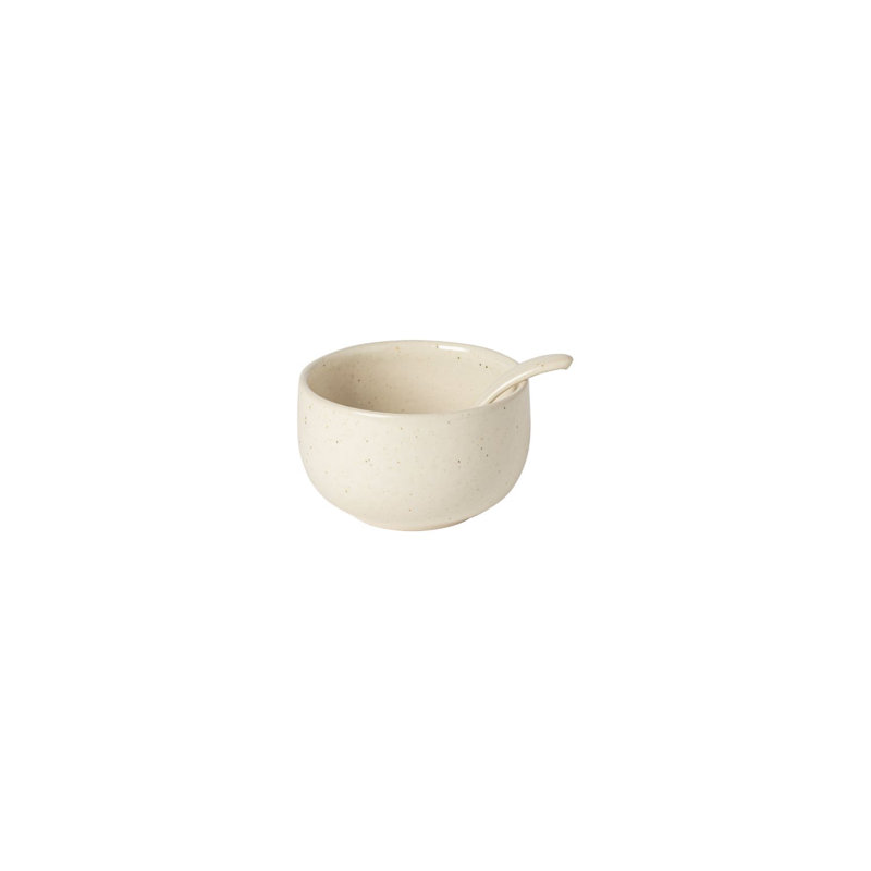 Casafina Pacifica Stoneware Sugar Bowl, Vanilla