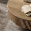 Talyth Circular Solid Wood Coffee Table with Gloss Finish-318250657-333487288