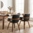 Dundrod Faux Leather Upholstered Swivel Dining Armchair-123200764