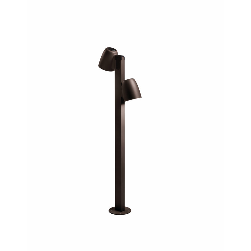 Borne d'éclairage DEL Nut B / 90 / 2L, Brun graphite